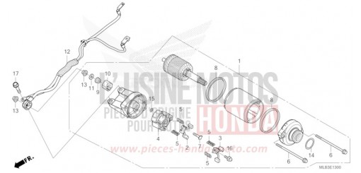 STARTER MOTOR CB750AS de 2025